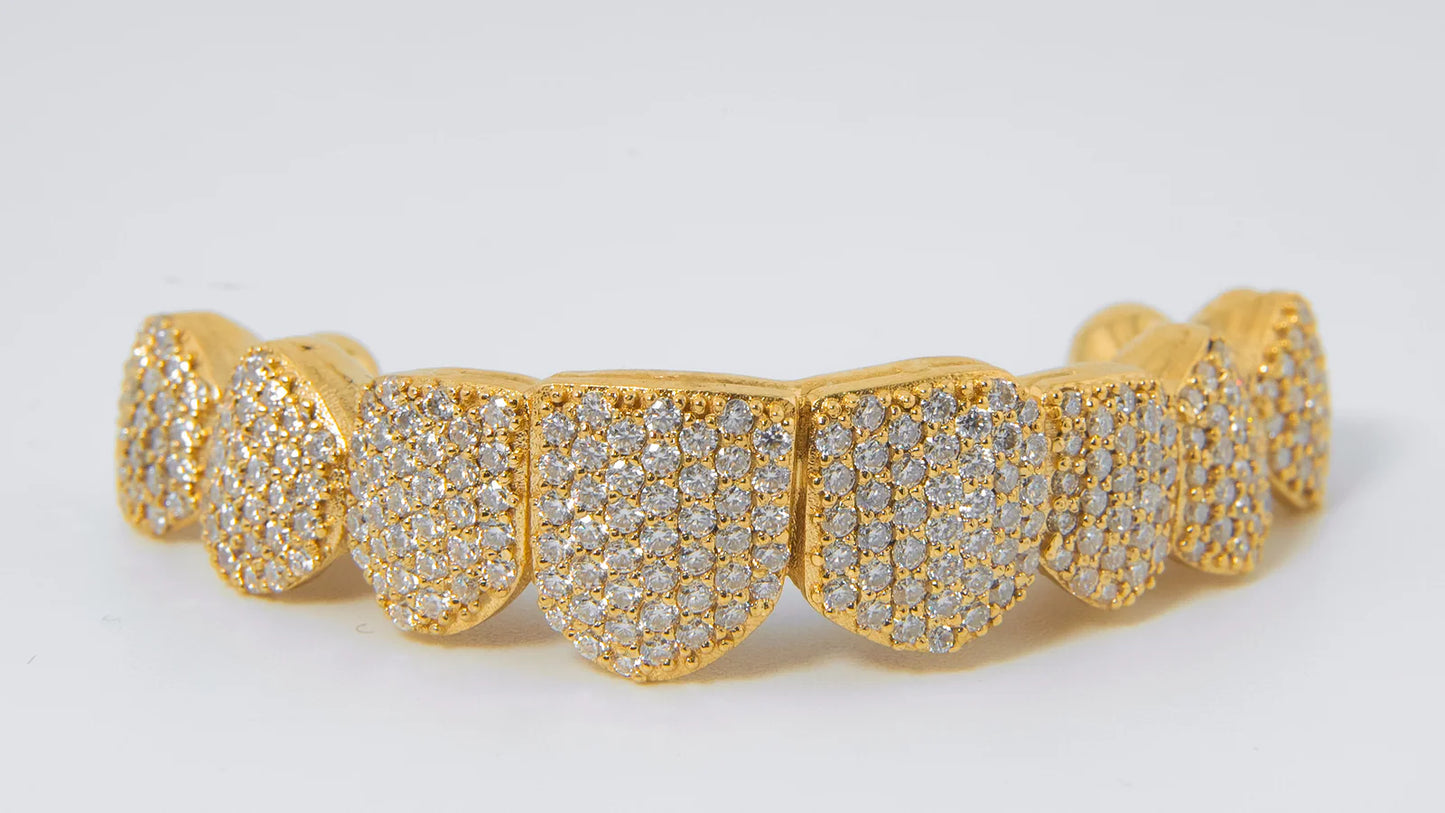 VVS NATURAL DIAMOND GRILLZ (LUXURY) HONEY COMB