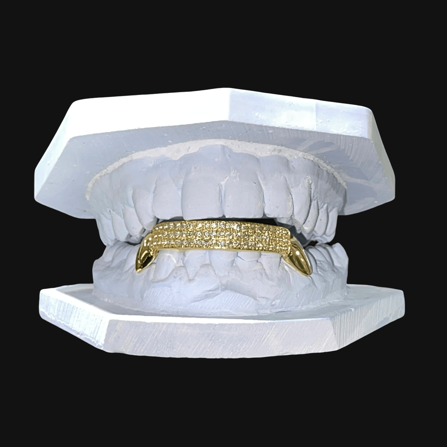 NATURAL DIAMOND BAR GRILLZ (3 ROW)