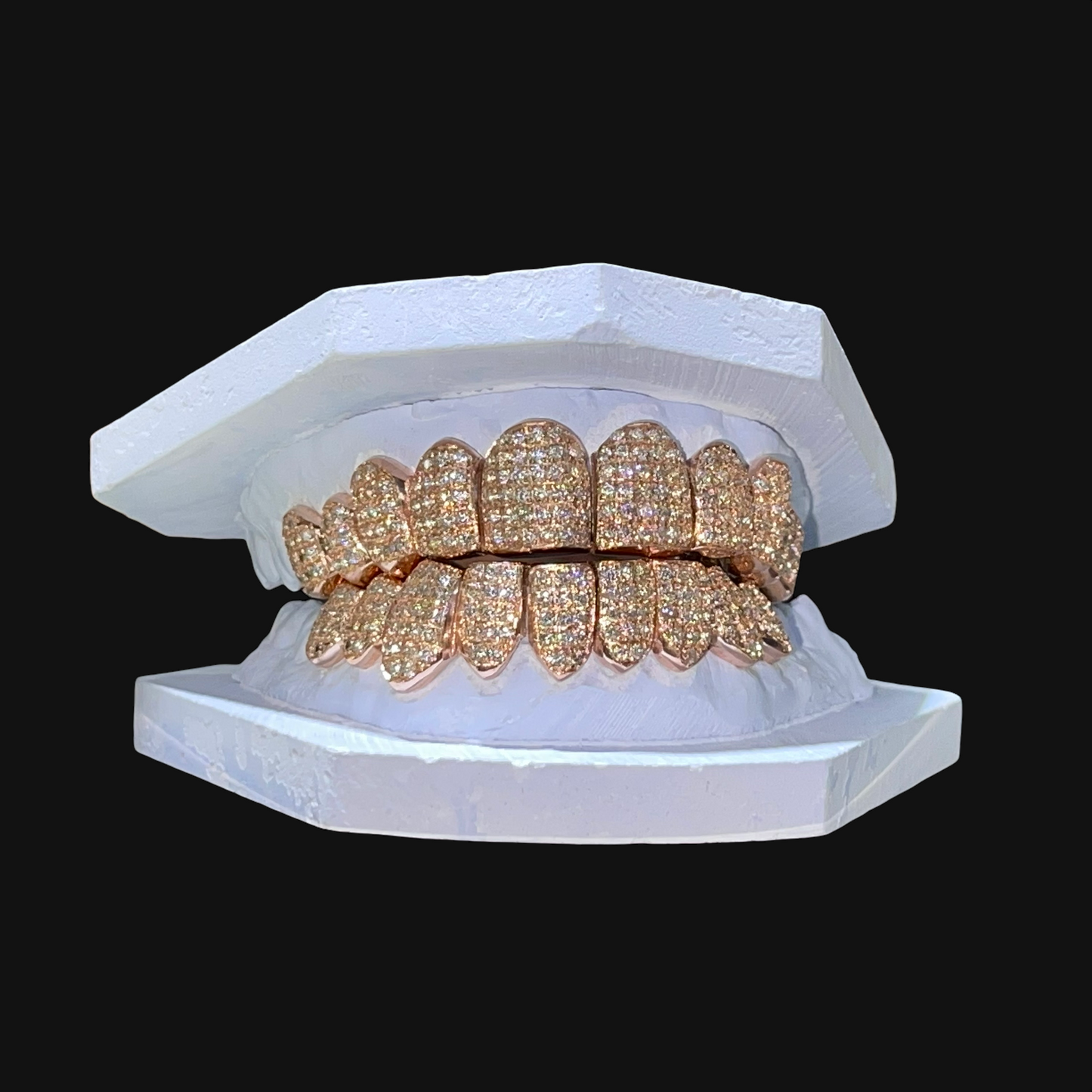 VVS NATURAL DIAMOND GRILLZ (LUXURY) HONEY COMB